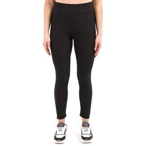 Homerun Bootylicious Leggings For Women Size Large L Solid Black Yoga Workout